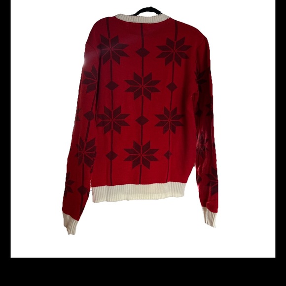 Red Crewneck Sweater for Men - Picture 2 of 5